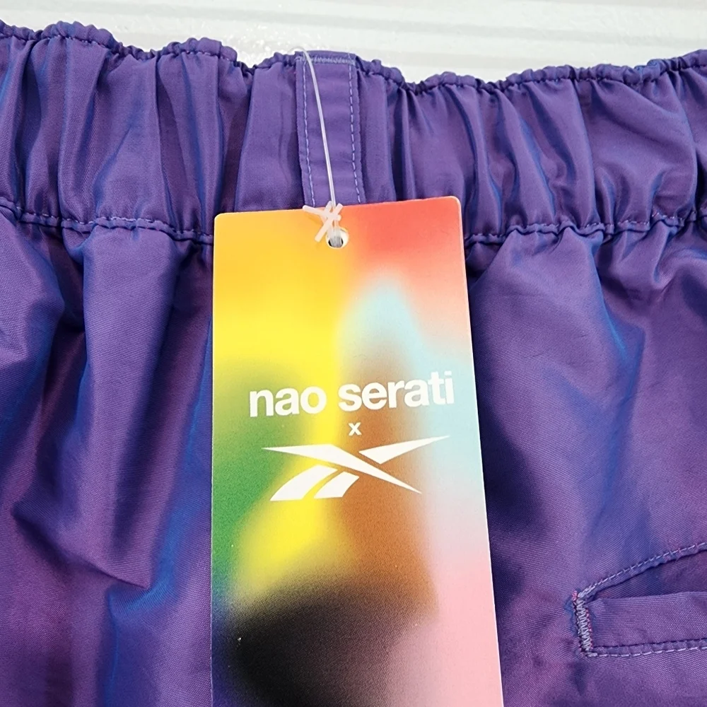 Nao Serati x Reebok Women's Woven Shorts Grape Punch Sz M